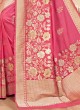 Pink Festival Art Silk Saree